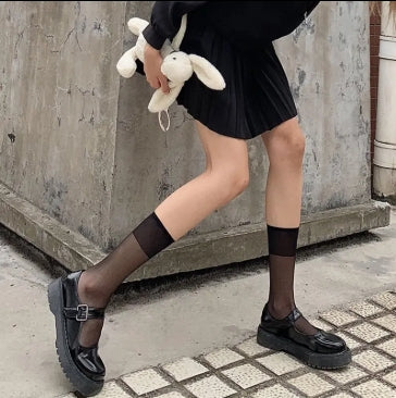 High Quality Wholesale Spring Solid Tights Pattern Lolita Teen Tube School Socks for Boys and Girls