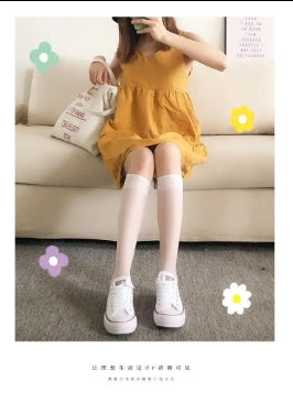 High Quality Wholesale Spring Solid Tights Pattern Lolita Teen Tube School Socks for Boys and Girls